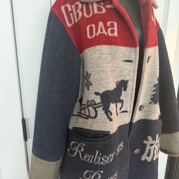 RUE GRENELLE VINTAGE French wool coat! 
ladies size XL- graphic, Winter wear - Picture 8 of 9